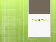 Credit Cards