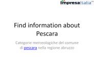 Find information about Pescara
