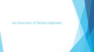 An Overview of Dental Implants