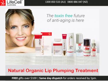 Natural Organic Lip Plumping Treatment