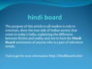 hindi board