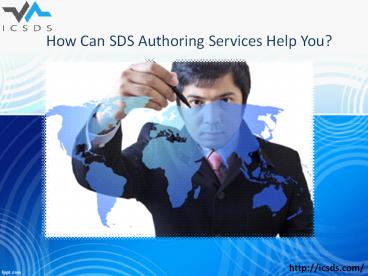 How can sds authoring services help you