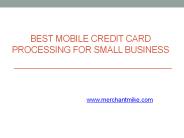 Best Mobile Credit Card Processing for Small Business