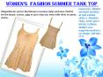 Women’s  Fashion Summer Tank Top PowerPoint PPT Presentation