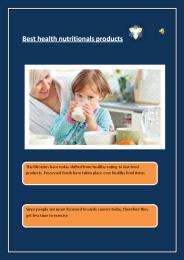 Best health nutritionals products
