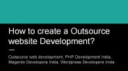 How to create a Outsource website Development?