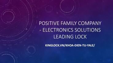 Electronic Lock Yale