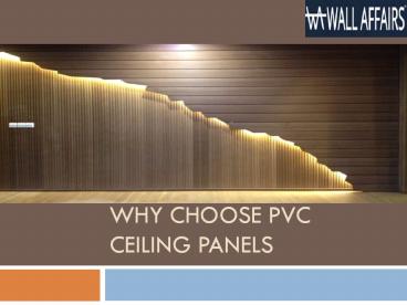 PVC ceiling panels in India