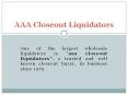 wholesale liquidators| Closeout Buyers| overstock clearance PowerPoint PPT Presentation