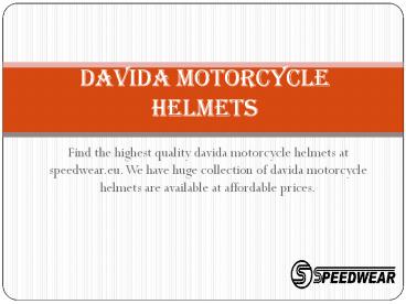 Davida Motorcycle Helmets