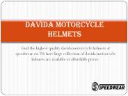 Davida Motorcycle Helmets