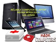 Computer Repair And Maintenance With Neon Computers