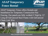 Fence on rent in Morgan Hill