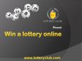 Win a Lottery Online PowerPoint PPT Presentation