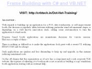 Frame Building with C# and VB.NET