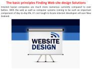 The basic principles Finding Web site design Solutions
