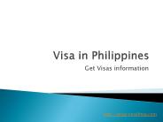 Get Visa Policy Information in Philippines