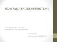 SEO on page optimization anf off page opyimization factor PowerPoint PPT Presentation