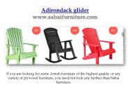 Adirondack glider