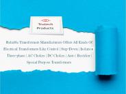 Transformer Manufacturers in Mumbai
