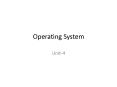 Operating System PowerPoint PPT Presentation