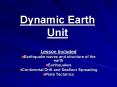 Dynamic Earth Unit PowerPoint PPT Presentation