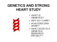 GENETICS AND STRONG HEART STUDY PowerPoint PPT Presentation