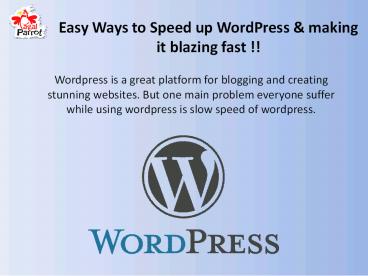 How to speed up wordpress site