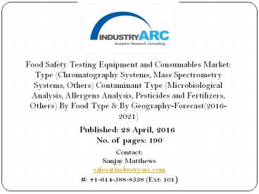 How is the Food Safety Testing Market helping to beat the food-borne diseases?