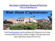 San Juan Capistrano Removal Services