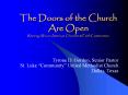 The Doors of the Church Are Open Reviving African American Churches PowerPoint PPT Presentation