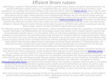 Effizient Strom nutzen