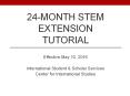 24-mONTH STEM EXTENSION TUTORIAL PowerPoint PPT Presentation
