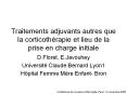 Traitements adjuvants autres que la corticoth PowerPoint PPT Presentation