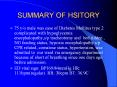 SUMMARY OF HSITORY PowerPoint PPT Presentation