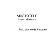 ARISTOTELE (logica: sillogismo)