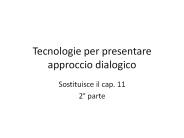 Tecnologie per presentare approccio dialogico