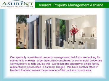 Asurent Property Management Ashland
