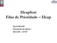 HeapSort Filas de Prioridade 