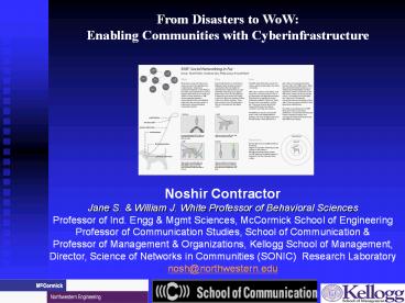 Noshir Contractor