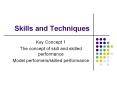 Skills and Techniques PowerPoint PPT Presentation