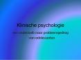 Klinische psychologie PowerPoint PPT Presentation