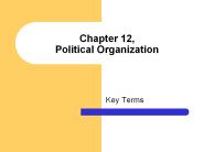 Chapter 12, Political Organization