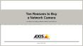 Ten Reasons to Buy a Network Camera PowerPoint PPT Presentation