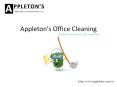 Appleton's Office Cleaning PowerPoint PPT Presentation