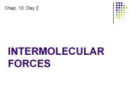 INTERMOLECULAR FORCES
