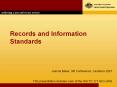 Records and Information Standards PowerPoint PPT Presentation