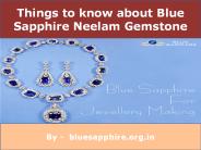 Important Facts About Blue Sapphire Gemstone