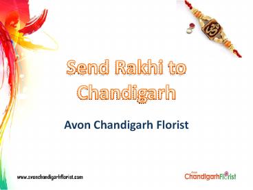 Send Rakhi to Chandigarh