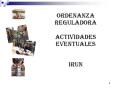 ORDENANZA REGULADORA PowerPoint PPT Presentation